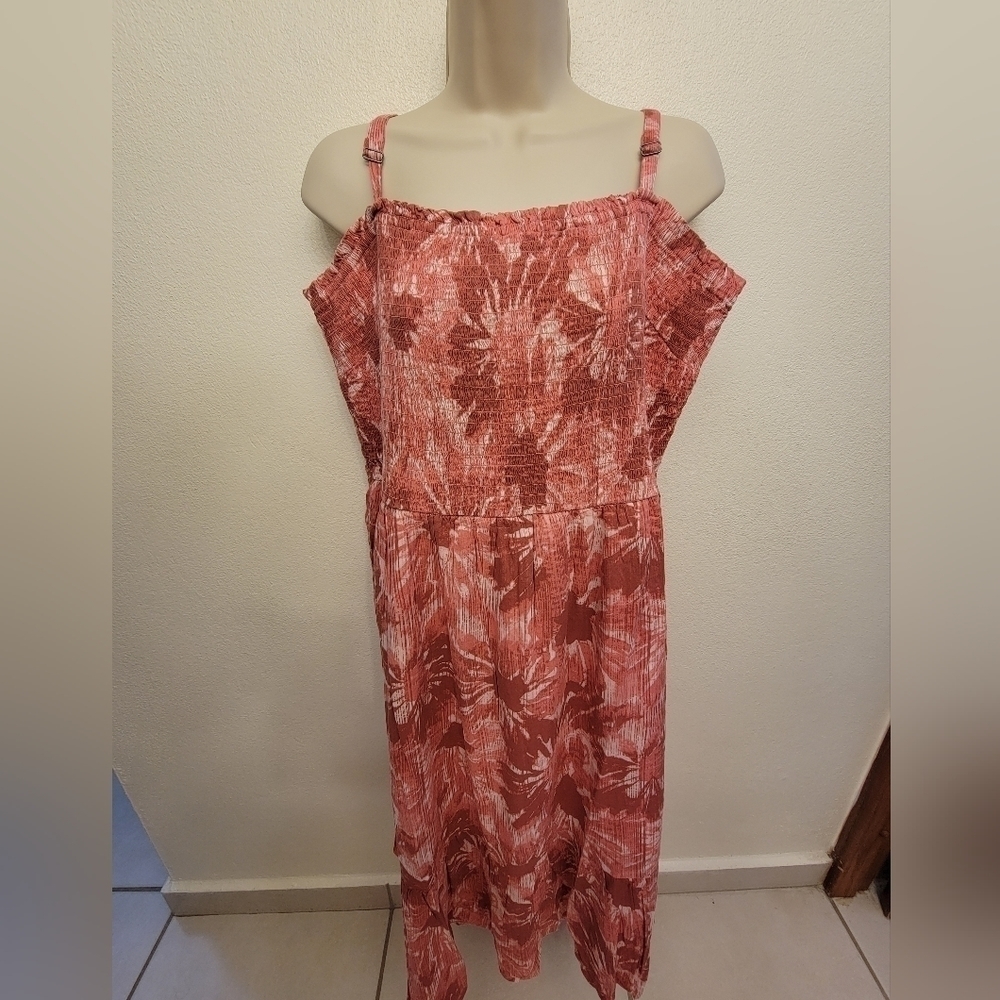 Gap Factory Floral Smock Midi Dress